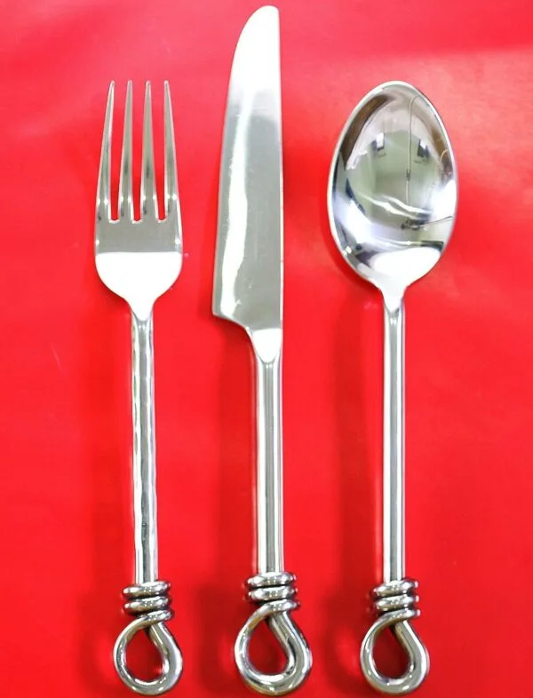 Handcrafted Rope Handle Flatware Set | Thai Artisan Cutlery – eThaiCraft - Image 2