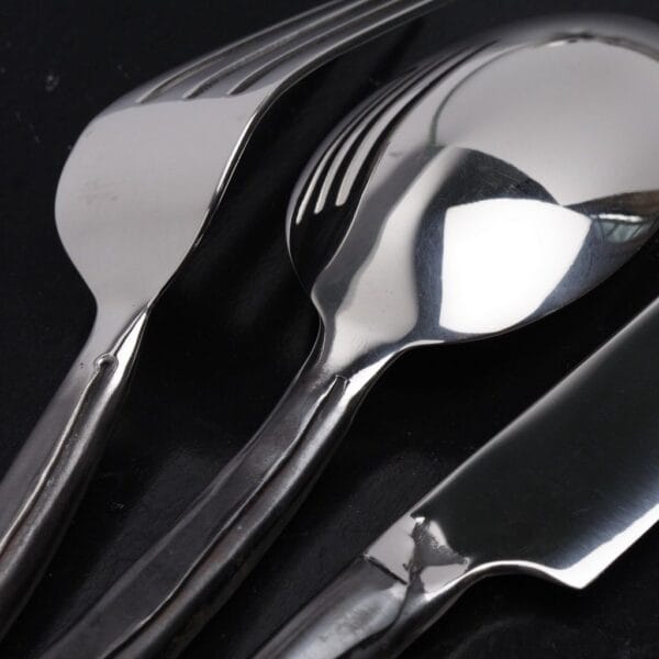 Handcrafted Unpolished Rolled S Handle Flatware Set | eThaiCraft - Image 7